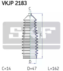 Гофрированный кожух / прокладки SKF для MINI MINI Кабриолет (R52) Cooper